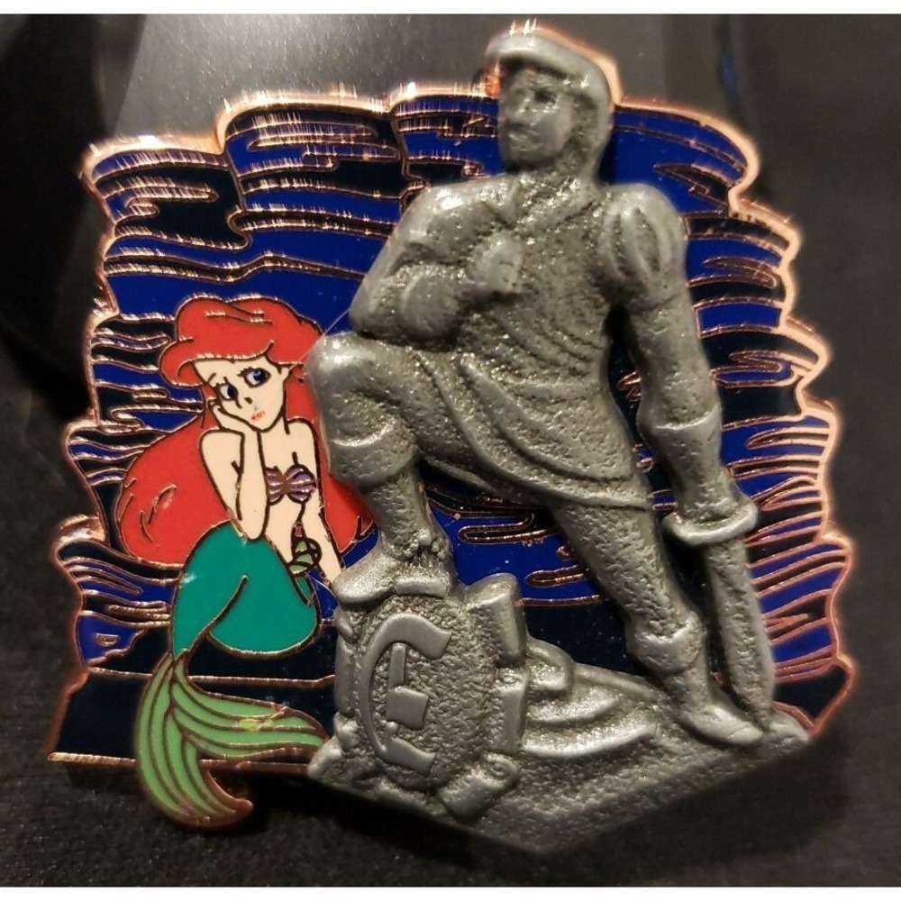 Disney The Little Mermaid 30th Anniversary Ariel Eric Statue LE‎  Pin 137189